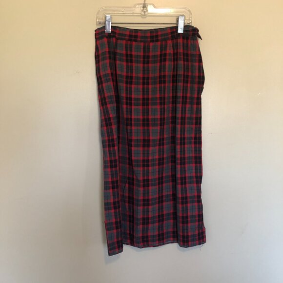 Vintage 1940s 1950s Marie Phillips Plaid Dress Set Jacket & Skirt Trad Wife - Picture 5 of 6